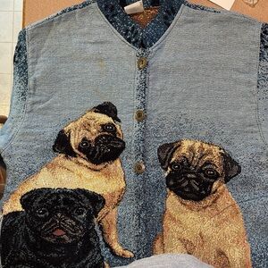 Pug Dog Tapestry jacket